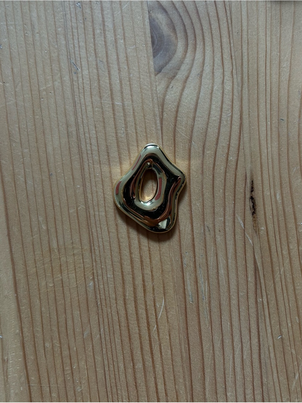 Gold Abstract Metal Accent Charm